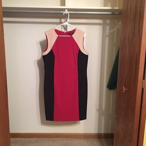 Alex Marie Color Block Sleeveless Sheath Dress 14